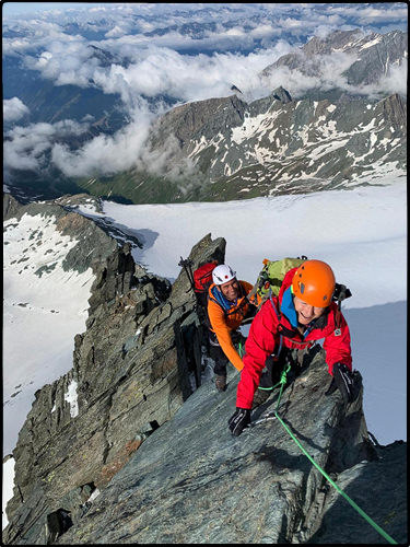 Ulli und Manfred auf dem St&uuml;dlgrat