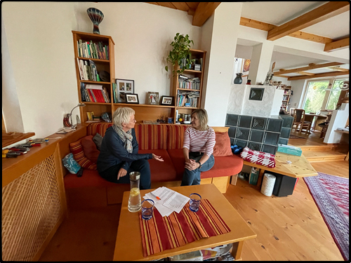 Ulli und Uschi beim Interview