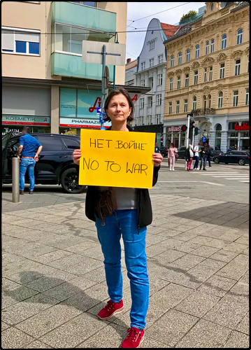 Sylvia auf Demo